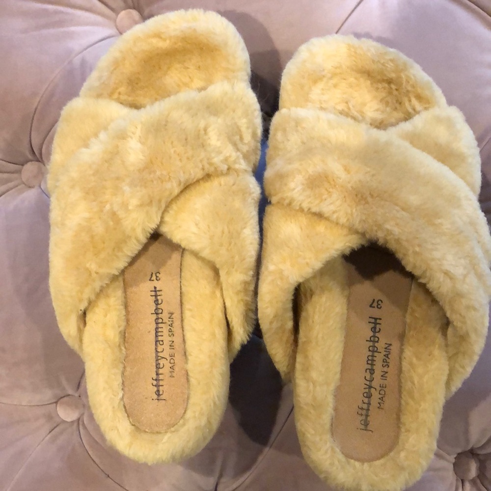 Jeffrey Campbell 60MM Faux Fur Platform Sandal